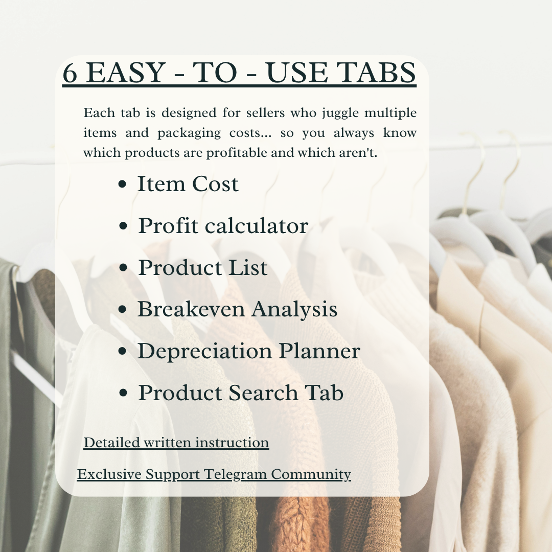 Multi-product Profit Calculator - for businesses that sell multiple products