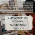 Manufacturing Inventory Management Template | All-in-One Stock Management, Sales Log, Supplier Tracker, and Production System
