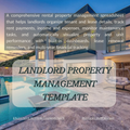 Landlord Property Management Template - multiple unit & property overview, tenant payment monitoring, financial performance